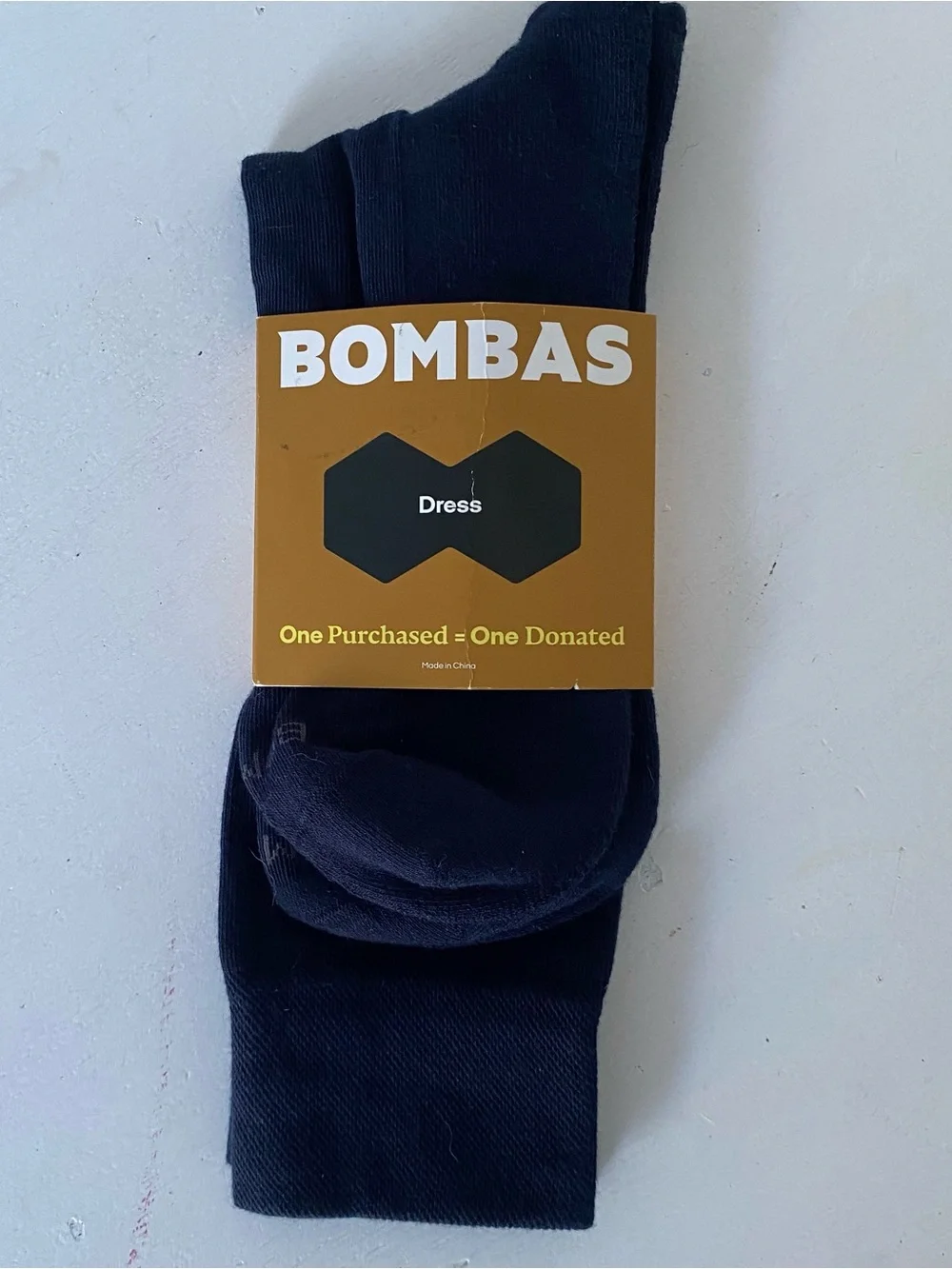 NWT Bombas Dress Socks Men’s L (9.5-13) Black Cotton Nylon Blend Wardrobe Staple